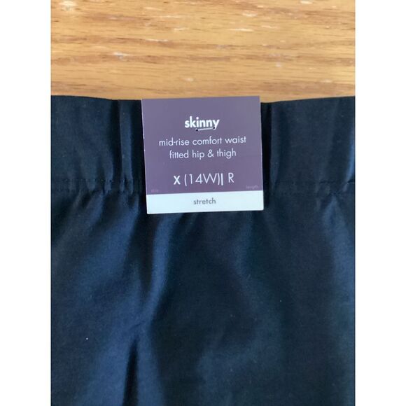 Ava &‎ Viv Women's Pants Skinny Mid Rise Comfort X - Picture 7 of 9